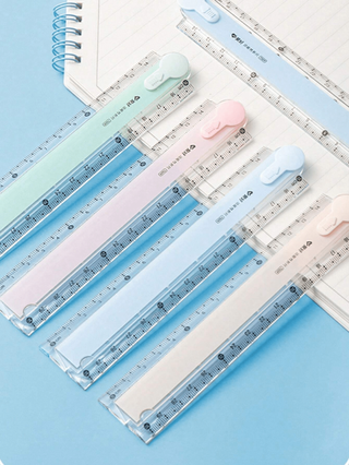 أدوات مكتبية ومدرسية قطعة واحدة من الخطاطين المطوية للطلاب للهندسة والرسم والتلوين، مسطرة بلاستيكية، لوازم مكتبية