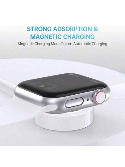 1-2 قطعة كابل شاحن لاسلكي مغناطيسي بتقنية USB C بطول 100 سم، شحن سريع متوافق مع ساعة سلسلة أولترا/9/8/7/6/5/4/3/2/1/SE مناسب للمكتب والإقامة والمنزل