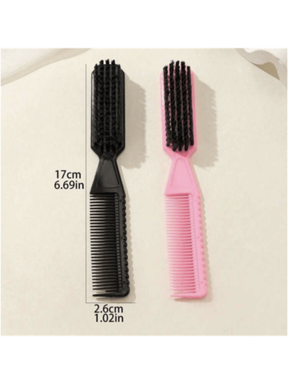 قطعة واحدة فرشاة تصفيف الجوانب للأطفال، فرشاة عناية بالشعر 2 في 1 لتصفيف شعر الطفل في OkCNY واستخدام المنزل