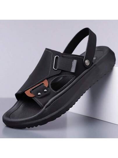 صنادل رجالية كاجوال، سهلة التفكيك مع نسيج علوي متنفس، وحدات تخفيف الصدمات خفيفة الوزن مانعة للإنزلاق، صنادل صيفية سريعة الجفاف للرجال للاستخدام الخارجي متعددة الاستخدام