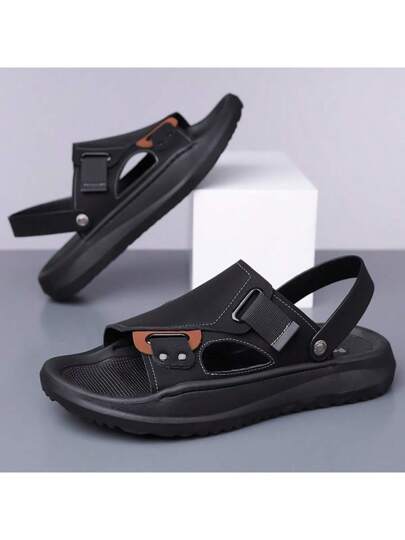 صنادل رجالية كاجوال، سهلة التفكيك مع نسيج علوي متنفس، وحدات تخفيف الصدمات خفيفة الوزن مانعة للإنزلاق، صنادل صيفية سريعة الجفاف للرجال للاستخدام الخارجي متعددة الاستخدام