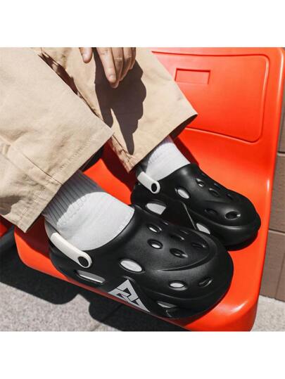 صندل شبشب للرجال مثقب قابل للتنفس، بمقدمة خفيفة مضادة للانزلاق،مناسب للداخل والخارج، للزوجين، مناسب للربيع والصيف