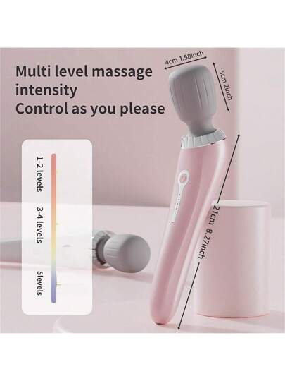 جهاز تدليك كهربائي محمول وسيليكون للتدليك الكامل للجسم مناسب للرقبة والظهر والأكتاف والخصر والساقين والقدمين، مناسب للرجال والنساء