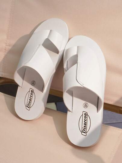 احذية صيفية كاجوال للرجال، صنادل خفيفة لا تنزلق وقاعدة EVA متينة للاستخدام الخارجي، صنادل داخلية منزلية من علامة تجارية راقية بتصميم عصري وبسيط