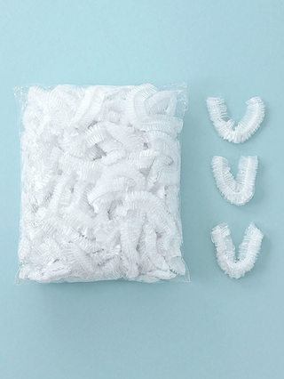 50/100 قطعة ، غطاء حمام مسمك لتغطية الشعر للنساء ، غطاء للشعر مقاوم للماء للاستحمام والمطبخ ، قبعة لمنع الشحوم ، تغطية للشعر في صالون التجميل ، غطاء معالجة زيت الشعر