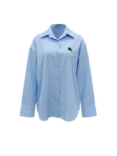 بلوزة بأكمام طويلة بسيطة متعددة الاستخدامات كاجوال للنساء