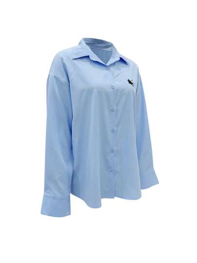 بلوزة بأكمام طويلة بسيطة متعددة الاستخدامات كاجوال للنساء