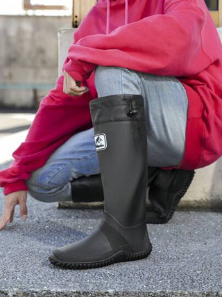 زوج من البوت العالي المطري الناعم والقابل للطي وغير الانزلاقي، للرجال/النساء، بوت مناسبة للأنشطة الخارجية والبستنة والصيد والأنشطة المائية