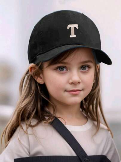 قبعة سائق الشاحنة للأطفال المزين بنموذج 26 حرف مطبوع، قبعة أنيقة متعددة الاستخدامات مناسبة للفتيان والفتيات في مناسبات العودة إلى المدرسة والارتداء اليومي والملابس الرياضية الشوارعية