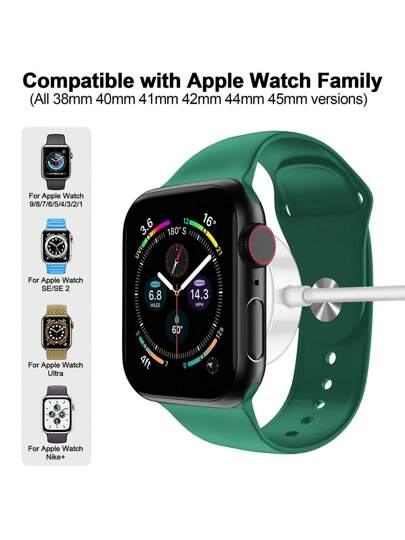 جهاز شحن السلكي مغناطيسي نوع C، 100سم طول، شحن سريع متوافق مع ساعة Series Ultra/9/8/7/6/SE/SE2/5/4/3/2/1، مناسب للمكتب والسكن والمنزل، قطعتين أو قطعة واحدة