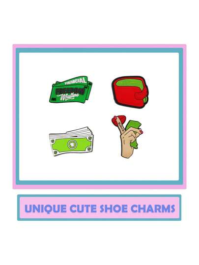 14 قطعة من قرص الدولار، اكسسوارات زخرفية للأحذية والصنادل، تزيينات جودة عالية شائعة لرفوف الأحذية، دبابيس مميزة للأحذية، هدية رائعة للمراهقين والرجال والنساء والبالغين