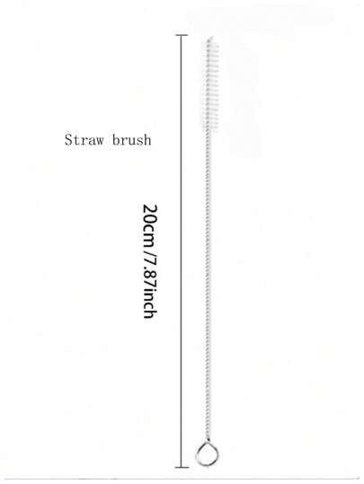 قطعة واحدة قارورة زجاجية مع قش، أكواب زجاجية مع قش - أكواب شرب قابلة لإعادة الاستخدام ذات فتحة واسعة، أكواب قهوة مثلجة مع لوازم مدرسية