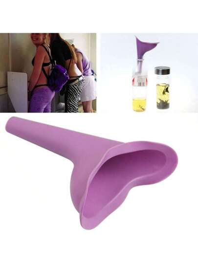 قمع تبول سيليكون للنساء - قمع للتبول في الخارج، جامع بول للطوارئ، مناسب للأماكن المفتوحة والتنزه والدراجات وغيرها من السيناريوهات