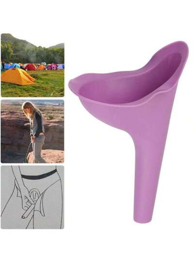 قمع تبول سيليكون للنساء - قمع للتبول في الخارج، جامع بول للطوارئ، مناسب للأماكن المفتوحة والتنزه والدراجات وغيرها من السيناريوهات