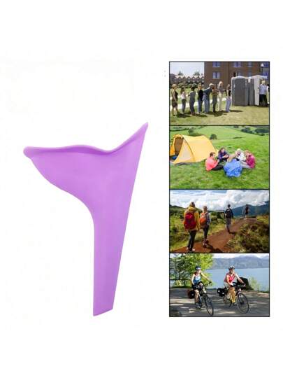 قمع تبول سيليكون للنساء - قمع للتبول في الخارج، جامع بول للطوارئ، مناسب للأماكن المفتوحة والتنزه والدراجات وغيرها من السيناريوهات