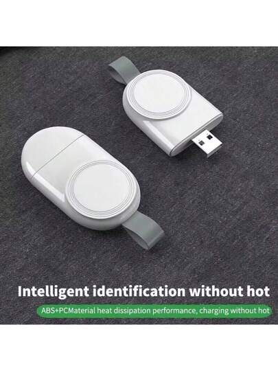 1 قطعة شاحن لاسلكي محمول متوافق مع ساعة آبل سلسلة ألترا/9/8/7/6/SE/SE2/5/4/3/2/1، مناسب للمكتب والسكن والمنزل