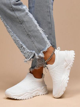 أحذية جوارب خفيفة الوزن قابلة للتنفس مقاومة للانزلاق، أحذية رياضية كاجوال مرنة مصنوعة من الجوارب للجنسين، أحذية لياقة بدنية وجيم وركض وتدريب، أحذية رياضية قابلة للانزلاق بطانة وتهوية