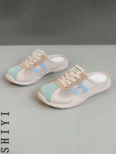 نساء معطرة بأحذية رياضية منفذة للهواء منزلقة مريحة للاستخدام اليومي