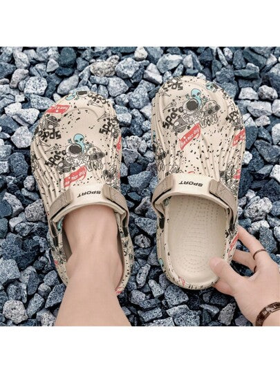 صنادل شاطئ مريحة بأصابع مغلقة،مصنوعة من EVA ،تنفس مثقبة عصرية مقاومة للانزلاق وقوية للرجال