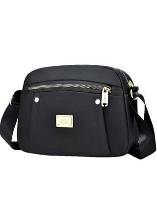 أحذية أوكسفورد حريمي حقيبة كتف نسائية سعة كبيرة من القماش الأوكسفورد بتصميم بسيط وعصري، حقيبة صغيرة مائلة متعددة الطبقات