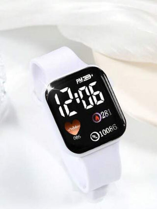 10/1 قطعة ساعة إلكترونية رقمية مربعة بسيطة للأطفال، متعددة الألوان، هدايا للأصدقاء، موسم الزفاف، عيد الأم