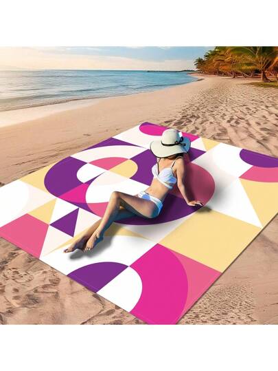 قطعة واحدة من بساط الشاطئ بطراز بوهيمي ذو تدرج لوني بنمط الطراز الإقليمي على خلفية سوداء بطراز أوراق ذهبية، نمط هندسي ملون معشق، نمط تجريدي أبيض وأحمر على خلفية سوداء، اختيار ممتاز للاسترخاء على الشاطئ.مصنوع من مادة بوليستر 100٪ ، مقاوم للماء وسريع...