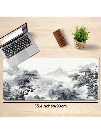 بيج آرت ماوس باد باللونين الأبيض والأسود بمقاس كبير لحماية المكتب من التلف ، حصيرة الماوس الإضافية الموسعة لوضعها على الطاولة ، حصيرة الكمبيوتر، حصيرة الشاشة، حصيرة مكتبية، سجادة مكتبية.