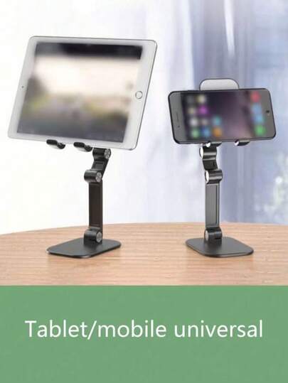 1 حامل قابل للتعديل لهاتف الخليوي على المكتب، منصة هاتف محمول قابلة للطي وقابلة للتعديل في الارتفاع، إكسسوارات هاتف محمول محمولة للنقل، متوافق مع أجهزة وأندرويد، هدية لعيد الميلاد، العائلة والأصدقاء