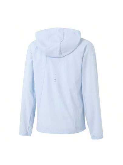 Nike جاكيت رياضية نايكي سويفت مقاومة للرياح باللون الوردي والأزرق للنساء، جاكيت الرياضة والراحة اليومية للركض والتمارين، رمز المنتج HQ0651-423