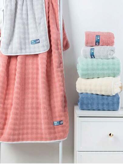 GRACE 3 قطع طقم منشفة حمام مضادة للبكتيريا من جريس (1 كبيرة + 2 منشفتين) | نسيج آمن للأطفال صديق للبشرة، امتصاص فوري وجفاف سريع، منشفة قابلة للارتداء متعددة الاستخدامات للاستحمام والجيم والسفر | مستلزمات منزلية قابلة للتنفس