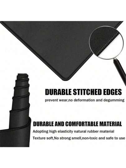 SHEIN قطعة واحدة سجادة مكتبية للألعاب الحربية متعددة الاستخدامات، لوحة ماوس، وسادة الماوس، وسادة ماوس لأجهزة الكمبيوتر، وبساط كبير لأجهزة الكمبيوتر المكتبية، لتجهيزات اللاعبين والمكتب والرجوع إلى المدرسة