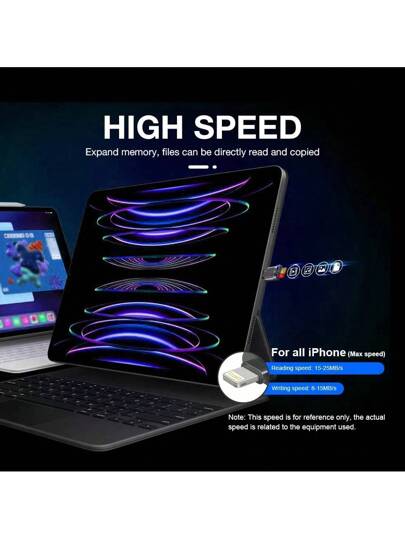 حزمة 1 متوافقة مع آيفون 14/13/12/11/XS/8/7 برو بلس ماكس محول قارئ بطاقة TF محول قارئ بطاقة