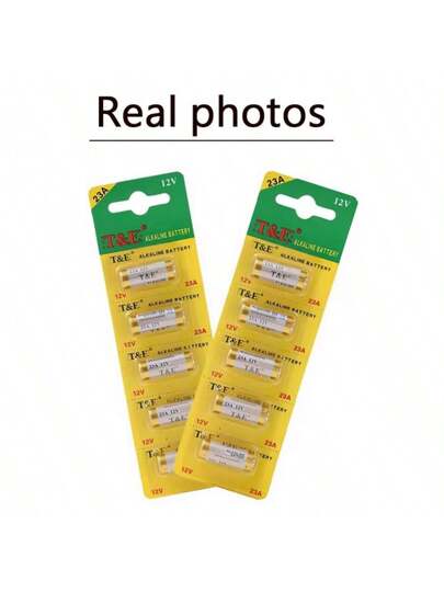بطارية ألكالين 12 فولت 23A ، بطارية للتحكم عن بُعد بجرس الباب، وبوابات التحكم عن بُعد