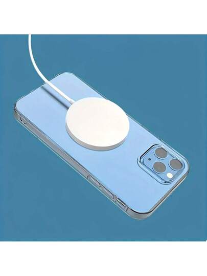 شاحن لاسلكي سريع مغناطيسي أصلي 15 واط مناسب لأجهزة 15 14 13 12 11 برو ماكس ميني X XR XS SE USB-C، مناسب للمكتب والسكن والاستخدام المنزلي