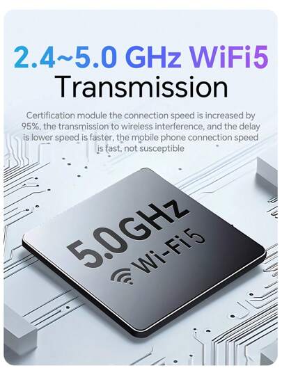 Acodo محول سلكي لاسلكي 2 في 1 ميني جديد Acodo 2025، قابس وتشغيل لنظامي الكاربلاي والأندرويد أوتو، للسيارات الأصلية التي تدعم الكارتباي والأندرويد أوتو، 2.4 ~ 5.0 جيجاهرتز واي فاي 5