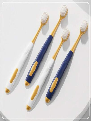 6 فرشاة أسنان يدوية ناعمة ذات رأس عريض للبالغين، مقبض إرجونوميكي، تصميم مضاد للبكتيريا والعفن، يبيض الأسنان ويعتني بتقويم الأسنان، يحسن رائحة الفم السيئة، ضروري للحياة الصحية، مناسب للتنظيف المنزلي اليومي، سهل للسفر والرحلات العمل، التخييم في الهواء...