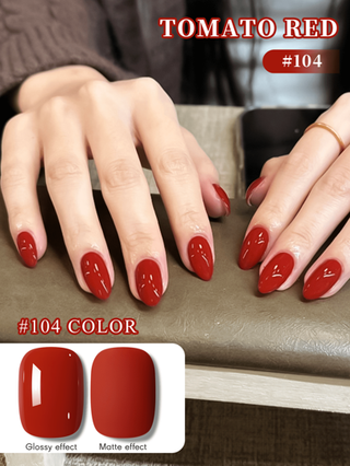 XEIJAYI 1 قطعة طلاء أظافر جل أحمر، لون جل طلاء الأظافر بدوام طويل، طلاء أظافر جل لاصق تحت الأشعة الفوق البنفسجية/الصمام، لتزيين الأظافر هدية للنساء للربيع