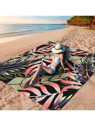 قطعة واحدة من "النمط الهندسي الملون للأوراق، نمط الأوراق الملونة المتشابكة، نمط أوراق بسيط بني اللون، خيار رائع للأنشطة البحرية والترفيه" مصنوع من مادة البوليستر 100٪، مقاوم للماء وسريع التجفيف، قابل للغسيل والغسل الآلي، مناسب تمامًا للتخييم...