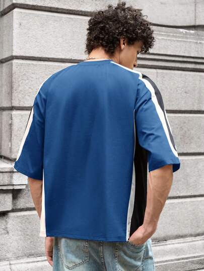 SWAVVY قميص تي شيرت قصير الأكمام بطبعة مختلطة، فضفاض وكاجوال، مناسب للشباب، مناسب للصيف والمدرسة