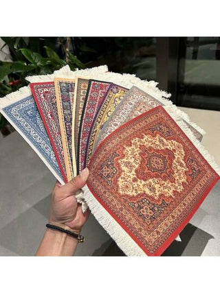 قطعة/قطعتان كاسات قطر خشبية على طراز عتيق، حصائر تحت الأطباق، لوحات الماوس، ديكورات طاولات للأعياد والحفلات والأعراس والمائدة الطعام