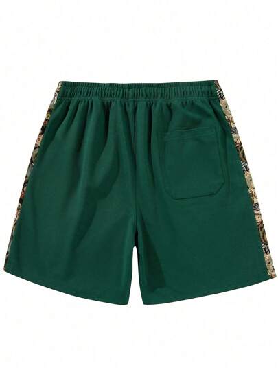 شورتات شاطئ صيفية فضفاضة عصرية مطرزة بتصميم دبّ