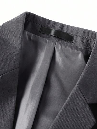 جاكيت بدلة رجالية رسمية أنيقة للاستخدام العالي المستوى ذات يقلاب مفصص وزر واحد، مناسبة للحفلات، المناسبات، المناسبات العطلات