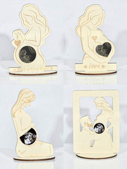 هدايا ل الأم الحامل والطفل، إطار صور خشبي إبداعي منشور بالذكرى الفرحة للجنين عبر الموجات فوق الصوتية، أفضل ديكور غرفة نوم لكل أم جديدة، والأم بانتظار مولود، صديقة حامل لأول مرة، فتاة، عيد الأم، حفلة استقبال الطفل الجديد