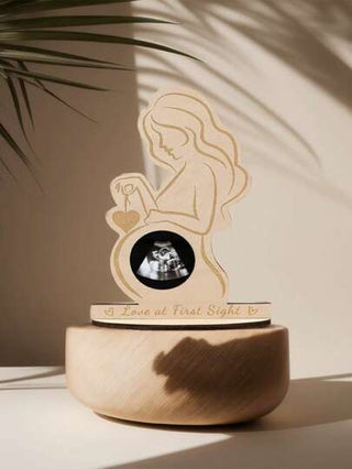 هدايا ل الأم الحامل والطفل، إطار صور خشبي إبداعي منشور بالذكرى الفرحة للجنين عبر الموجات فوق الصوتية، أفضل ديكور غرفة نوم لكل أم جديدة، والأم بانتظار مولود، صديقة حامل لأول مرة، فتاة، عيد الأم، حفلة استقبال الطفل الجديد