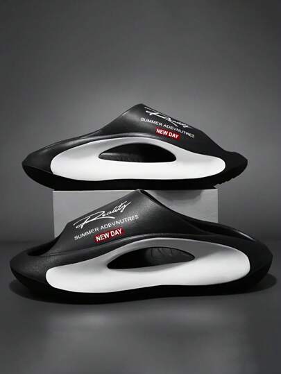 إصدار 2025، نعال منزلية للأزواج، نعال شاطئية، رياضية خفيفة وباردة، ذات قاع سميك، أنيقة ومريحة