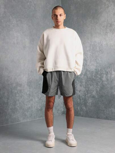 SUMWON شورت تدريب رياضي، قصير سريع الجفاف، ينفذ العرق بقياس منتظم للتمرين والجري بجيوب جانبية، للارتداء الصيفي في النادي الرياضي