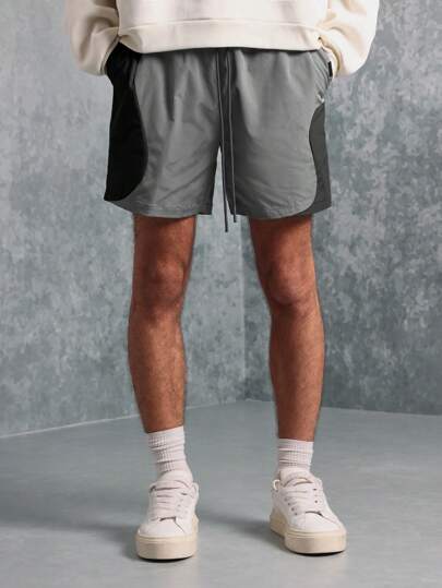 SUMWON شورت تدريب رياضي، قصير سريع الجفاف، ينفذ العرق بقياس منتظم للتمرين والجري بجيوب جانبية، للارتداء الصيفي في النادي الرياضي