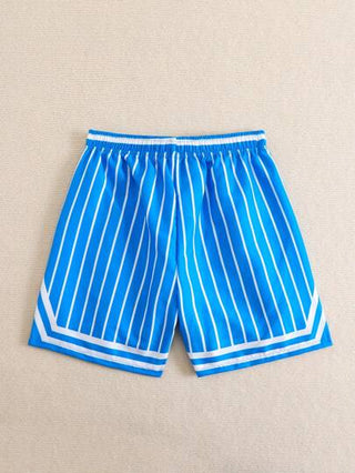 مايوه أولادي شورت شاطئ للفتى المراهق مع طباعة الخطوط والحروف، طباعة بتصميم موضعي