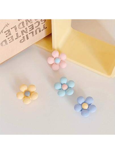 مجموعة من 8 قطع من زهور كاواييي مناسبة للملابس والأحذية للحديقة وإكسسوارات أحذية النساء