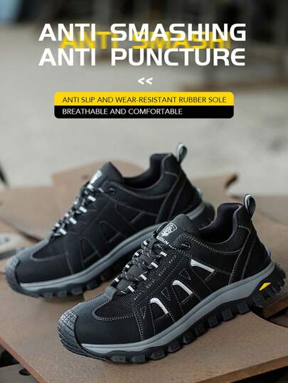 أحذية للرجال والنساء تحتوي على أطراف حديدية، أحذية أمان و كاجوال راحة ، خفيفة الوزن مقاومة للثقب ومتينة للاستخدام في العمل